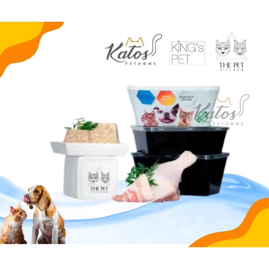 Pate tươi - The pet hộp 1kg - hộp cấp đông bảo quản 2 tháng - hỏa tốc trong 2h