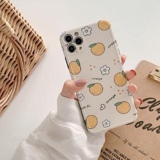 Ốp điện thoại in họa tiết hoa/quả cam xinh xắn dành cho Iphone 11 Se 2 Xs Max Xr Xs I 8 I 7 I 6 Plus