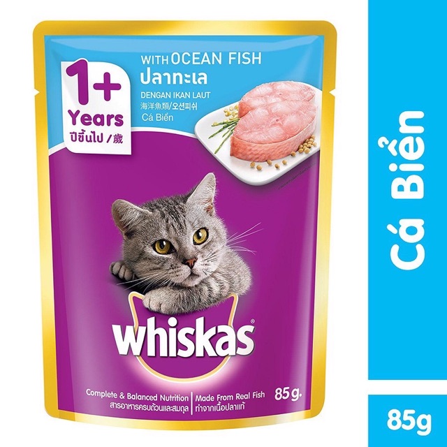 Sốt Whiskas 80gr Cho Mèo 8 Hương Vị Thơm Ngon