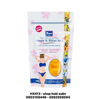Muối tắm đặc loại bỏ Thâm Trắng Da Vùng nách háng bikini YOKO Whitening For Armpit Bikini Arrea - HX413