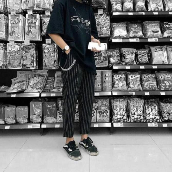 Quần DÀI ĐEN C3 Unisex (Dây CHAIN 01 bán riêng)