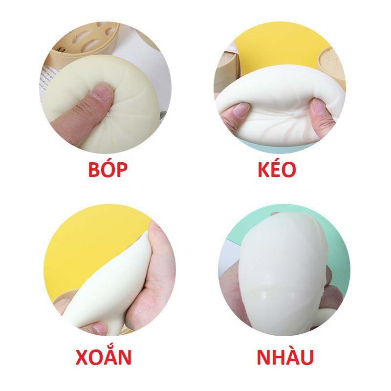 Đồ Chơi Xã Stress Mô Hình Bánh Bao Mềm Dẻo