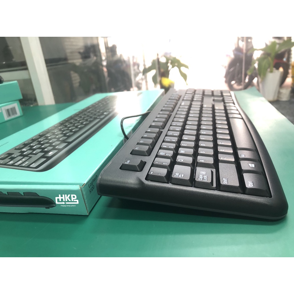 Bàn phím logitech k120 chính hãng bàn phím logitech bảo hành 12 tháng hkp nơi bán phím logitech k120 uy tín