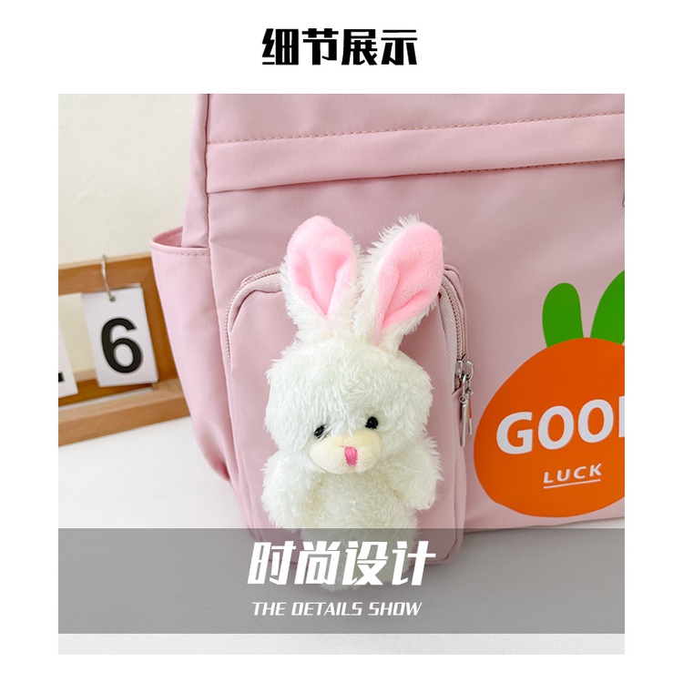 Balo mẫu giáo cho bé gái hình thỏ cặp sách trẻ em học mầm non siêu cute đáng yêu quà tặng sinh nhật E1049