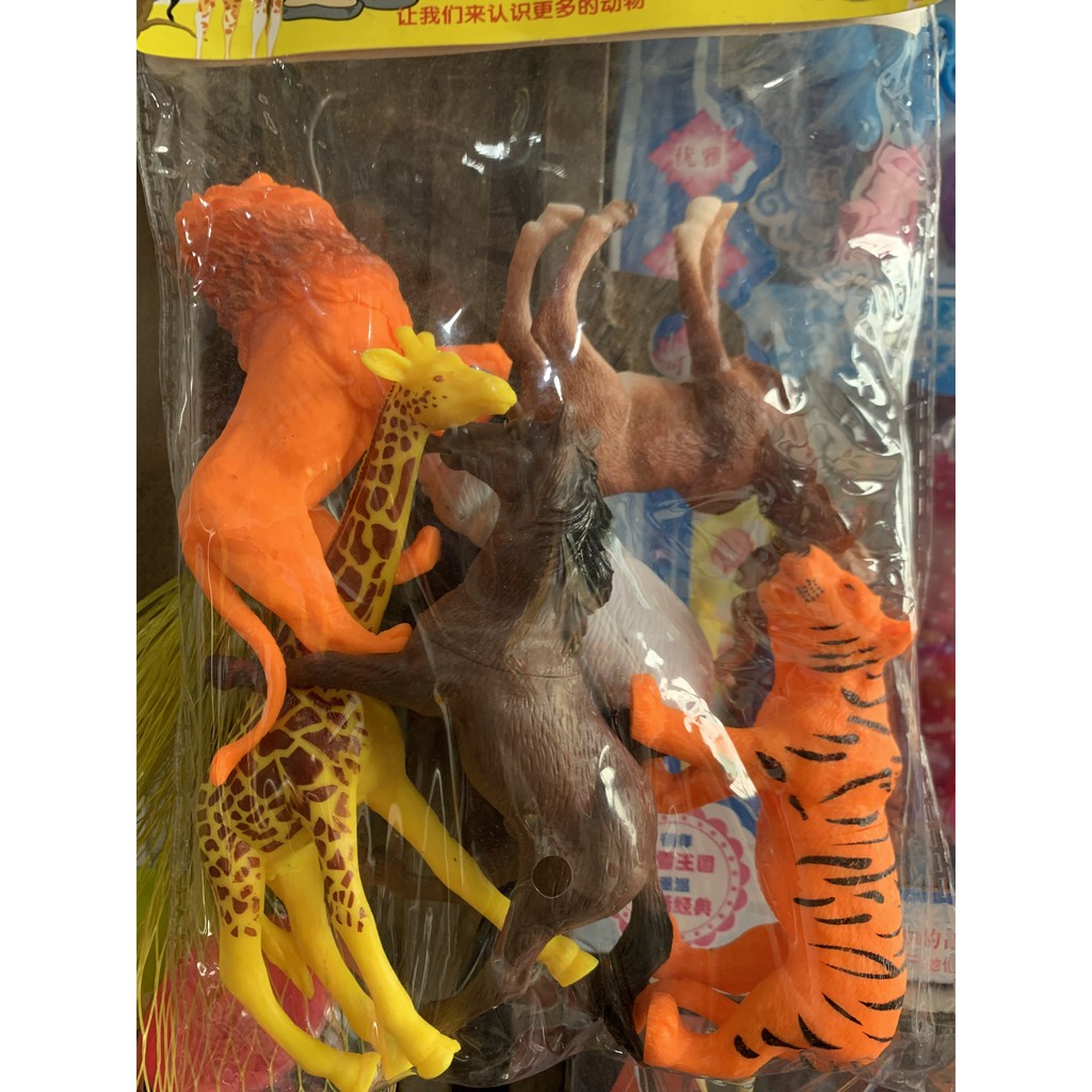 Bộ đồ chơi mô hình các con vật nuôi trong nhà, khủng long, các con vật trong rừng