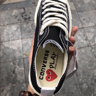 (Video cận cảnh) Giày Sneaker CV CDG Low Black