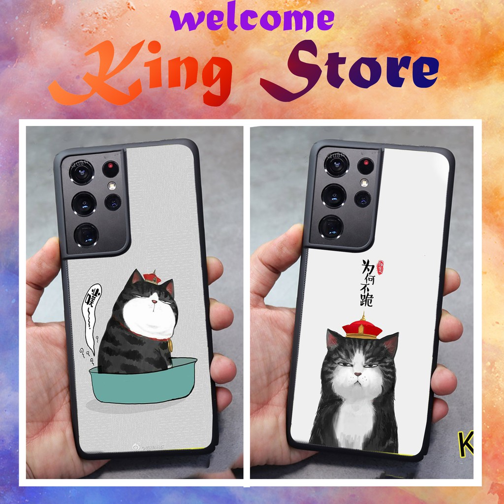 Ốp Samsung S21 - S21 FE -  S21 PLUS - S21 Ultra - Ốp lưng Samsung in hình Mèo Béo siêu đẹp, độc, lạ