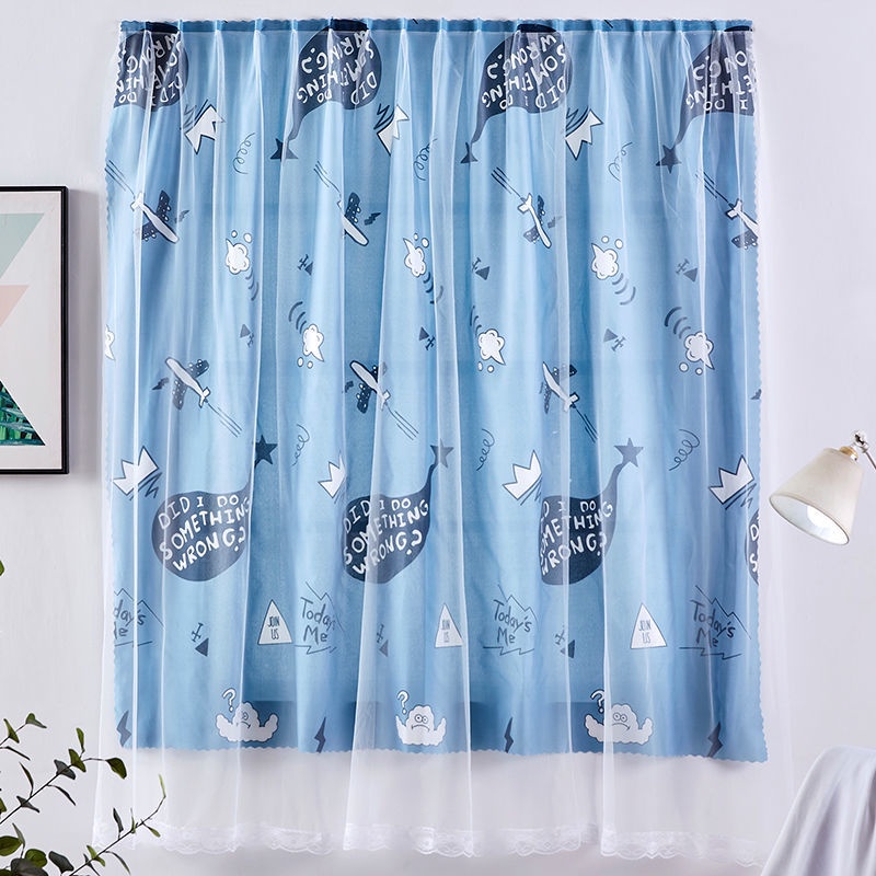 Rèm treo cửa sổ tự dính thiết kế xinh xắn trang trí nhà cửa tiện dụng