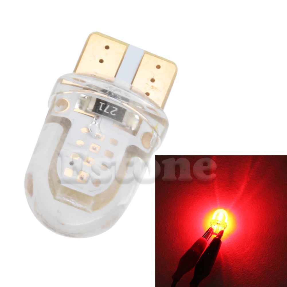 1 Bóng Đèn Led T10 194 168 W5W 8 Smd Ánh Sáng Trắng Ấm Cho Xe Hơi