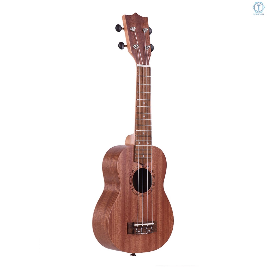 Đàn Ukulele Soprano 21 Inch Bằng Gỗ Cho Người Mới Bắt Đầu