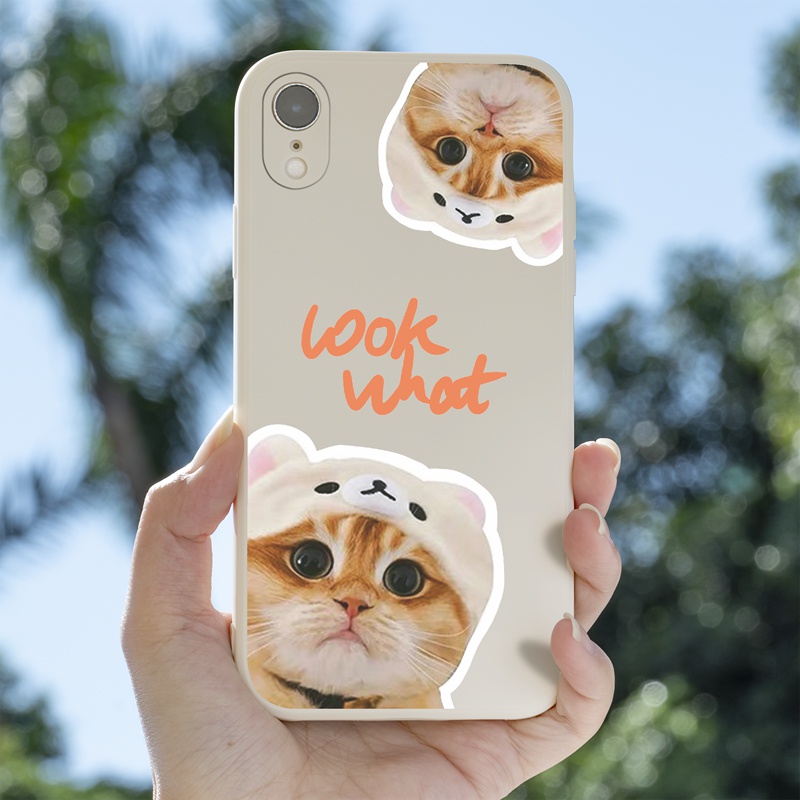 Ốp lưng iphone Ốp điện thoại Silicon mềm hình mèo đáng yêu thích hợp cho iPhone 11Pro Max 13 12 11 Mini Pro X XR XS Max 7 8 Plus