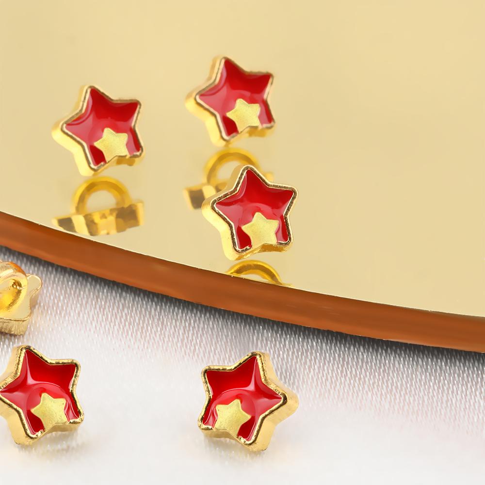 BEBETTERM Bộ 20 / 20 Nút Cài Mini Hình Ngôi Sao Dùng Trang Trí Quần Áo Búp Bê DIY