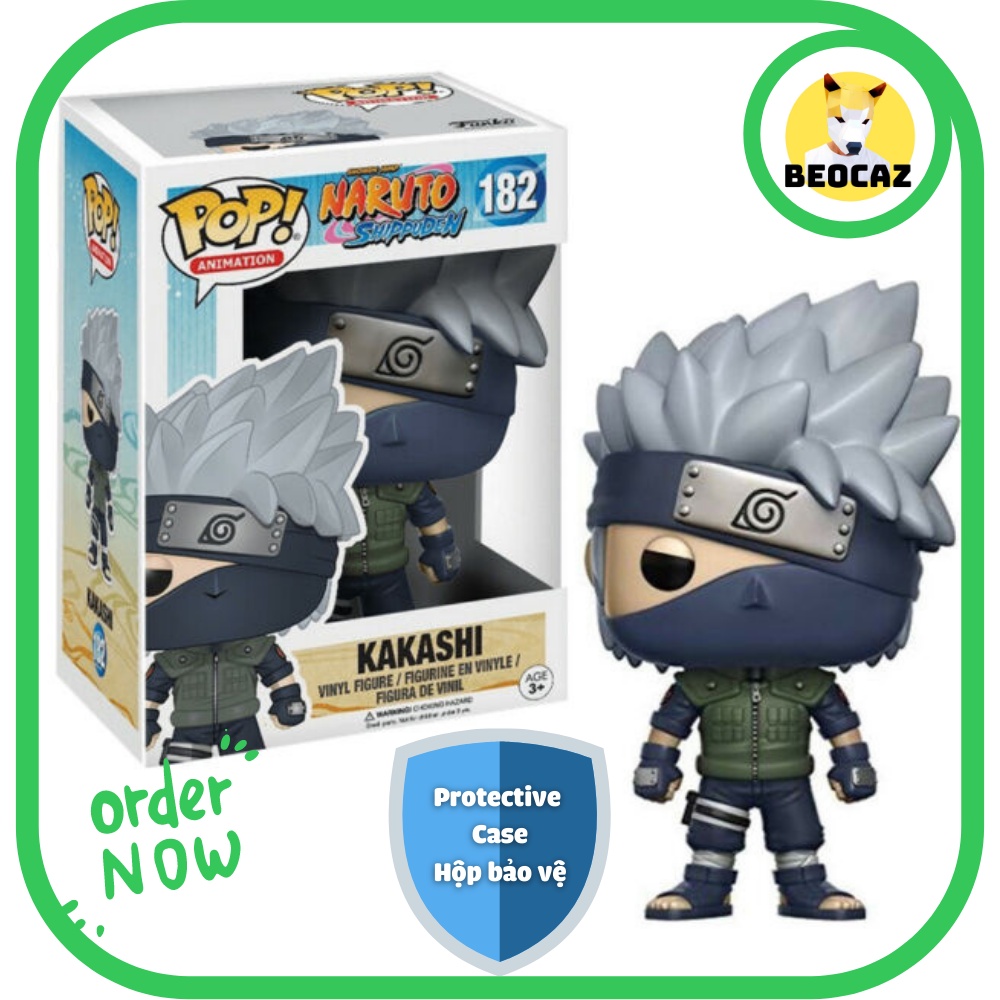 [Full Box] [Tặng Hộp Bảo Vệ] Mô hình Funko nhân vật chibi Kakashi phiên bản basic No.182 - Đồ chơi Naruto