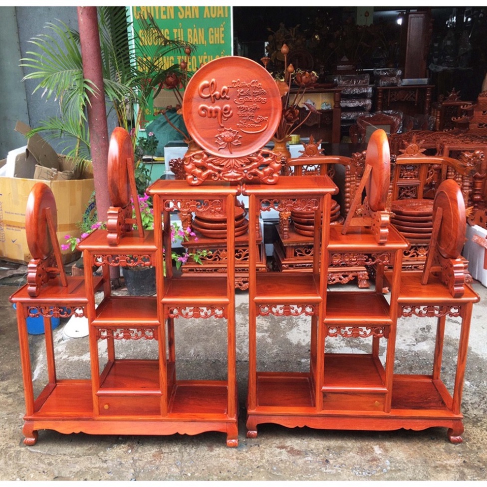 Kệ Tủ Rượu Gỗ Gụ Trang Trí Phòng Khách Yêu Cầu