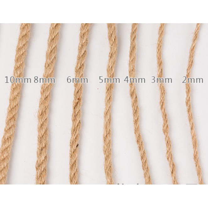 Dây thừng handmade màu nâu không nhuộm