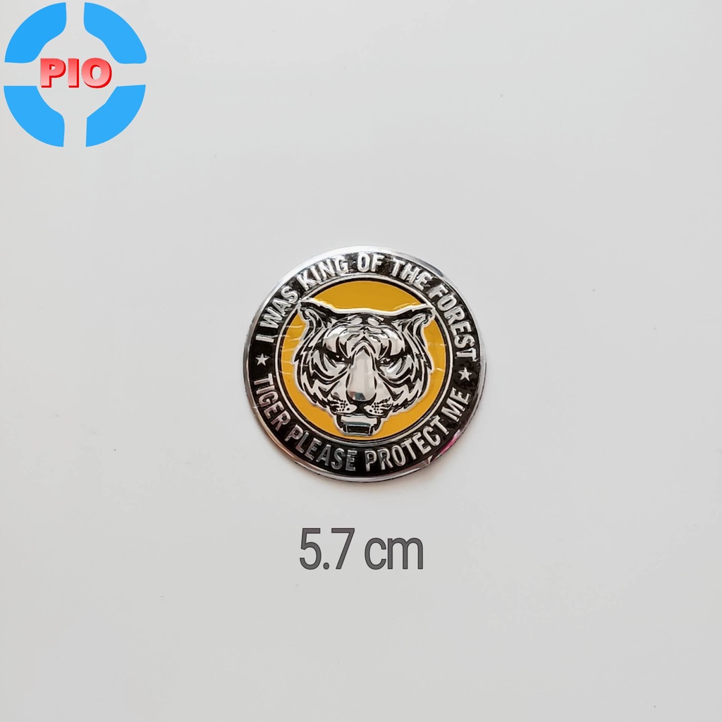 Tem Nhôm Cao Cấp Trang Trí Xe Máy, Trục Bánh Xe Hơi Hình Thú Chịu Nhiệt, Chống Thấm Nước