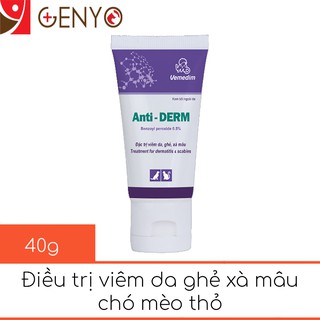 Kem bôi Đặc trị viêm da, ghẻ, xà mâu cho chó, mèo - Tuýp 40g