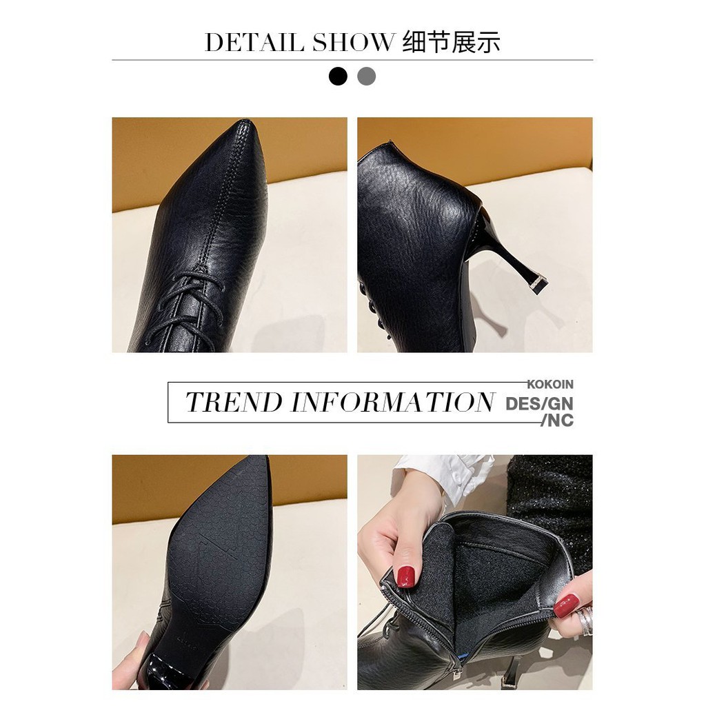 💖FULLBOX BOOT💖 Bốt nữ da gót nhọn chữ D | BigBuy360 - bigbuy360.vn