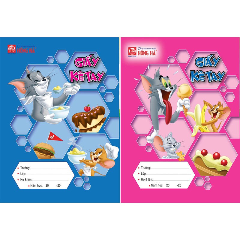 [Mã LIFEBOOK2 giảm 10% đơn 0Đ] Giấy Kê Tay Hồng Hà School 4926 - Tom And Jerry