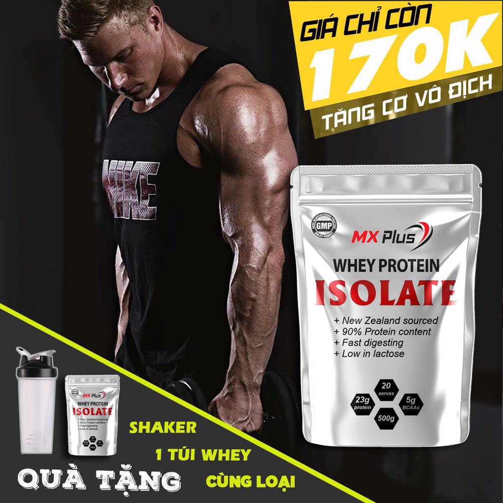 TĂNG CƠ GIẢM MỠ WHEY ISOLATE PROTEIN MXPLUS 500G  - 20 SERVINGS
