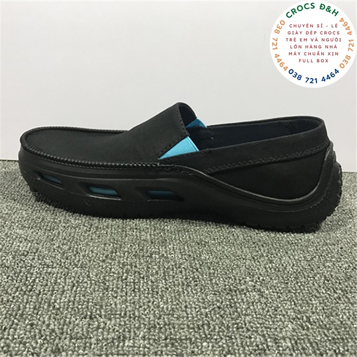 Giày dép crocs - giày vải crocs tideline canvas loadfer cho nam,chống trơn trượt, chống hôi chân, hàng nhà máy xuất xịn