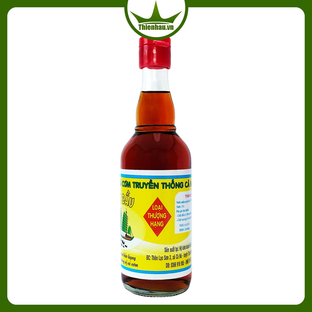 Thùng Nước mắm Bé Bầu loại thượng hạng 6 chai 500ml