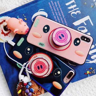 ⚡ỐP IPHONE⚡ ỐP LƯNG LỢN POP - TẶNG KÈM POP ⚡