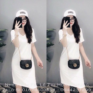 Đầm suông zara cổ tim