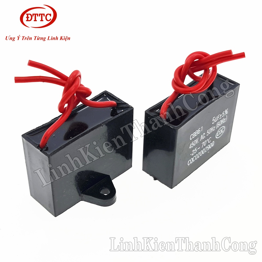 Tụ Quạt CBB 5uF 450VAC