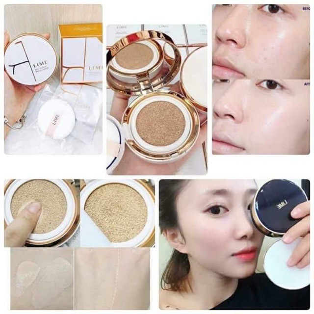 Phấn nước LIME Cushion SPF 50+ Hàn Quốc Chính hãng