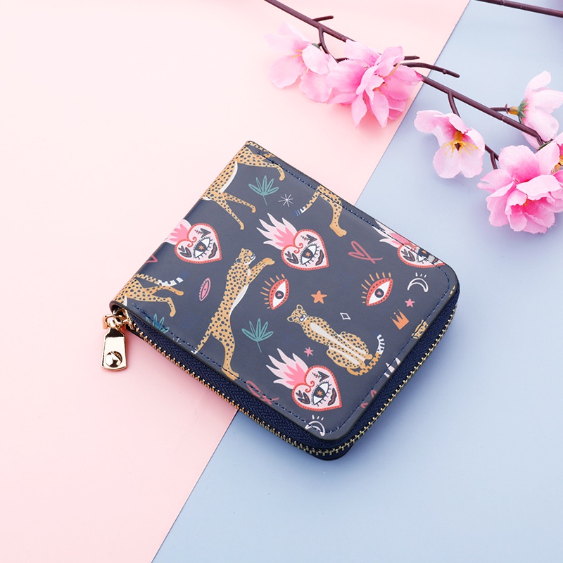 Women's short zipper wallet, men's wallet wallet, light luxury
