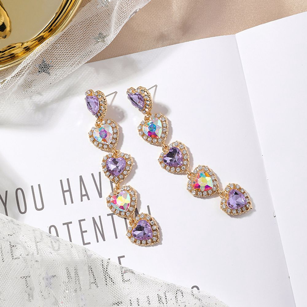 Khuyên tai hình trái tim dễ thương cho nữ