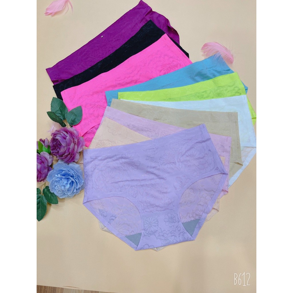 QUẦN LÓT SU ĐÚC THÔNG HƠI GẤM HÌNH BÔNG HOA