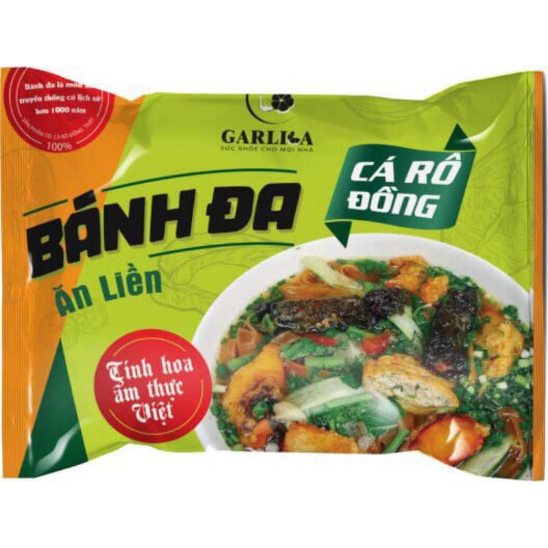 Bánh đa cá rô đồng ăn liền Garlica 110g (ảnh thật) | BigBuy360 - bigbuy360.vn