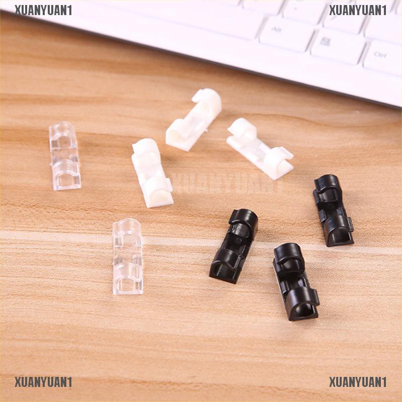 1 [XUANYUAN1] 20 Giá Đỡ Kẹp Dây Cáp Gọn Gàng Để Bàn