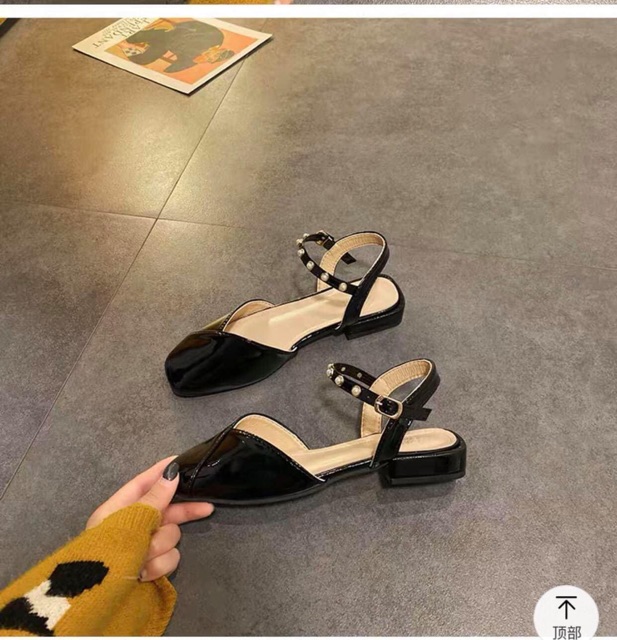 Giày bệt gắn đá quai ngọc(KÈM ảnh e tự chụp phía cuối nhé) | BigBuy360 - bigbuy360.vn