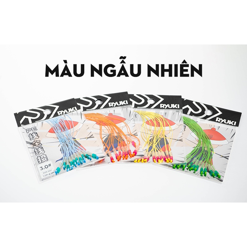 Dây PE đầu cần Ryuki. nhiều size, gói 10 dây.