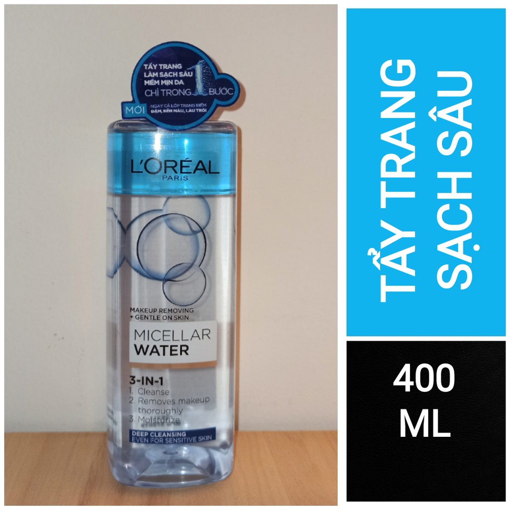 [Mã COS1904 giảm 8% đơn 300K] Nước tẩy trang L'oreal Micellar Water 3in1 | BigBuy360 - bigbuy360.vn