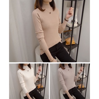 Áo len lông cừu cổ 3 phân basic