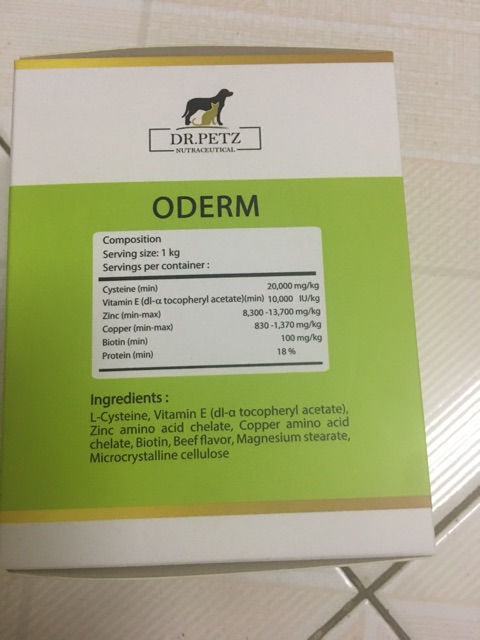 thuốc bổ lông Oderm biotin