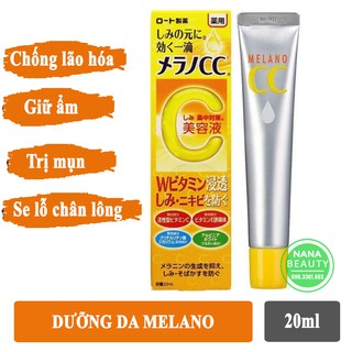 Serum trị mụn Melano CC Whitening Essence 20ml dưỡng trắng da chống thâm nám