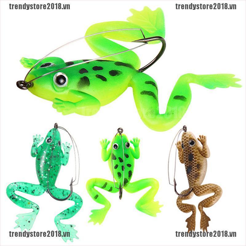 Mồi Câu Cá Giả Hình Con Ếch Độc Đáo
