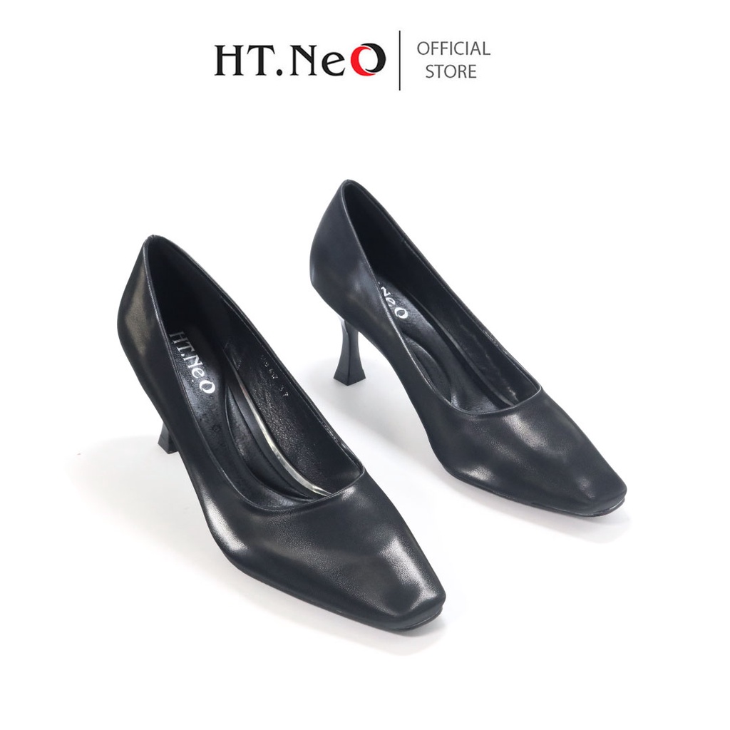 Giày cao gót - Giày công sở nữ HT.NEO da bò thật êm mềm ,gót cao đến 7cm ,thiết kế basic nhẹ nhàng ,dễ phối đồ GC36