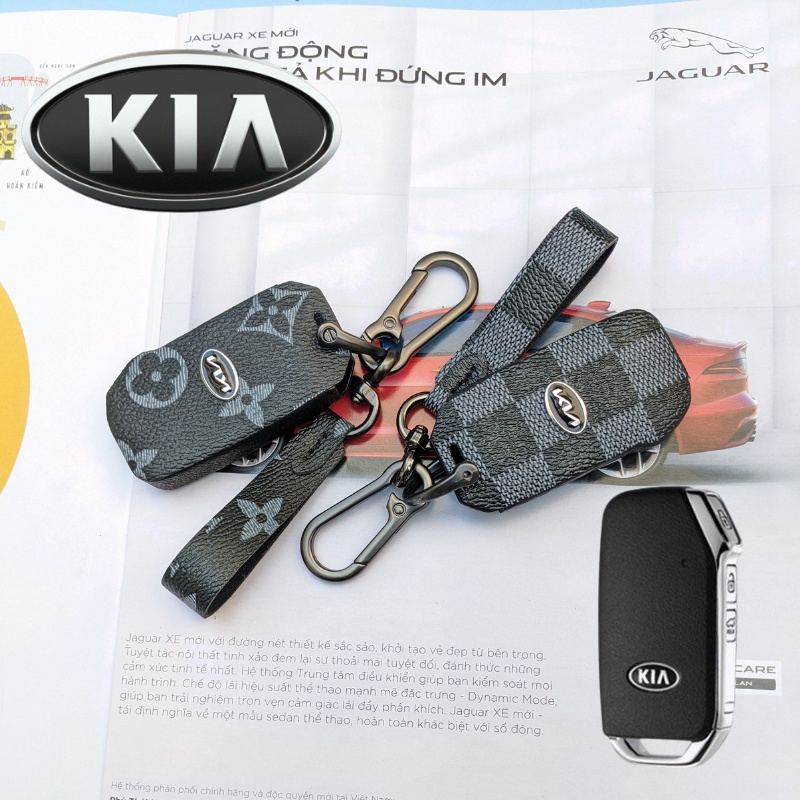 Bao da chìa khóa Kia Cerato,Kia Sorento,Kia Sedona (KC3 móc D)