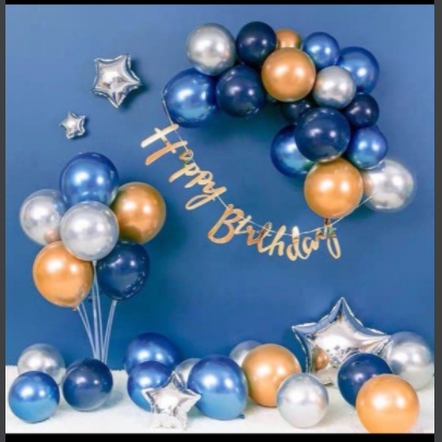 SET SINH NHẬT TONE XANH DƯƠNG CHO NGƯỜI LỚN