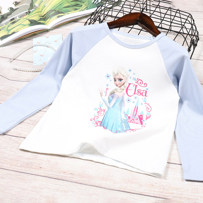 2-7 Years Kids Girls T-Shirt Long Sleeved Spring Cartoon Alisa Girls Clothing