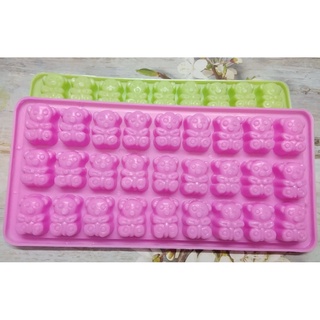 KHAY ĐÁ BI, ĐỔ THẠCH, RAU CÂU 27 Ô HÌNH GẤU