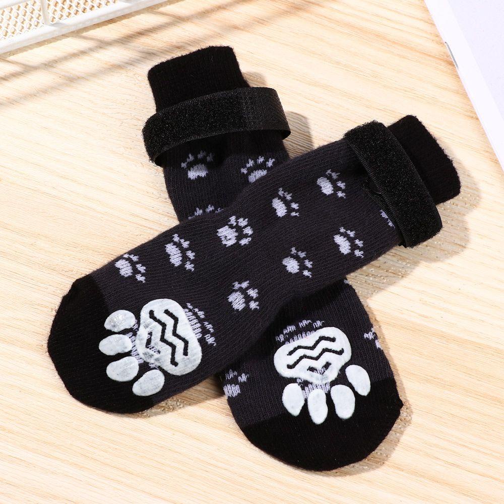 1 Đôi Tất Cotton Giữ Ấm Chân Chống Trượt Cho Thú Cưng