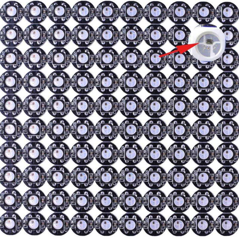 Bộ 100 Đèn Led Tản Nhiệt WS2811 IC SK6812 Rgbw / RGBCW / RFBNW 5050SMD DC5V