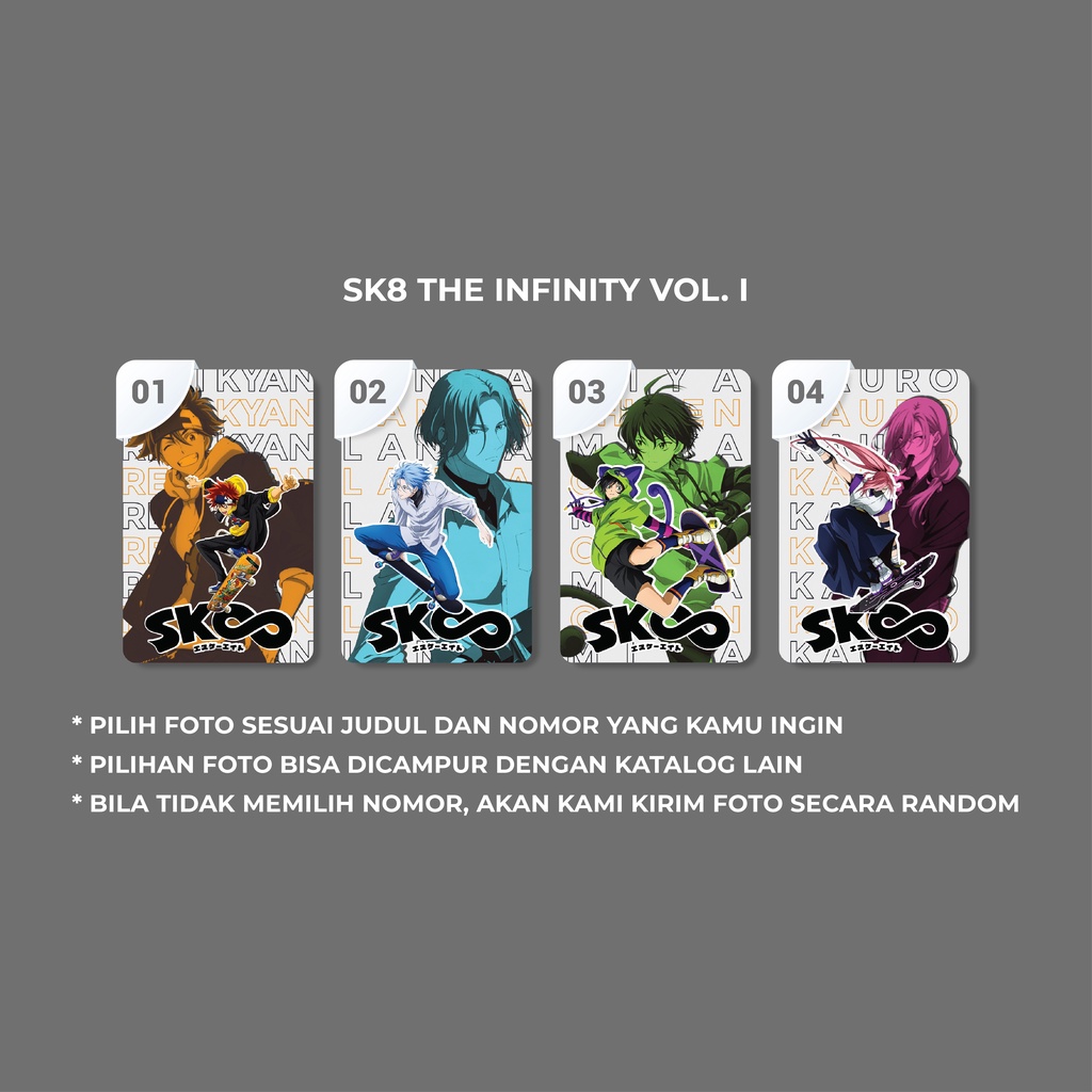 [ PHOTOCARD ] Thẻ Card Bo Góc Anime SK8 the Infinity Vol. I - Giấy Bìa Cứng - Có Màng Cán